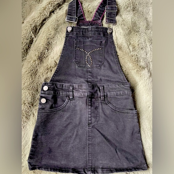 Calvin Klein Other - CALVIN KLEIN GIRLS BLACK DENIM OVERALL DRESS